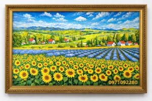 tranh hoa hướng dương đẹp treo tường quà tặng (sao chép)